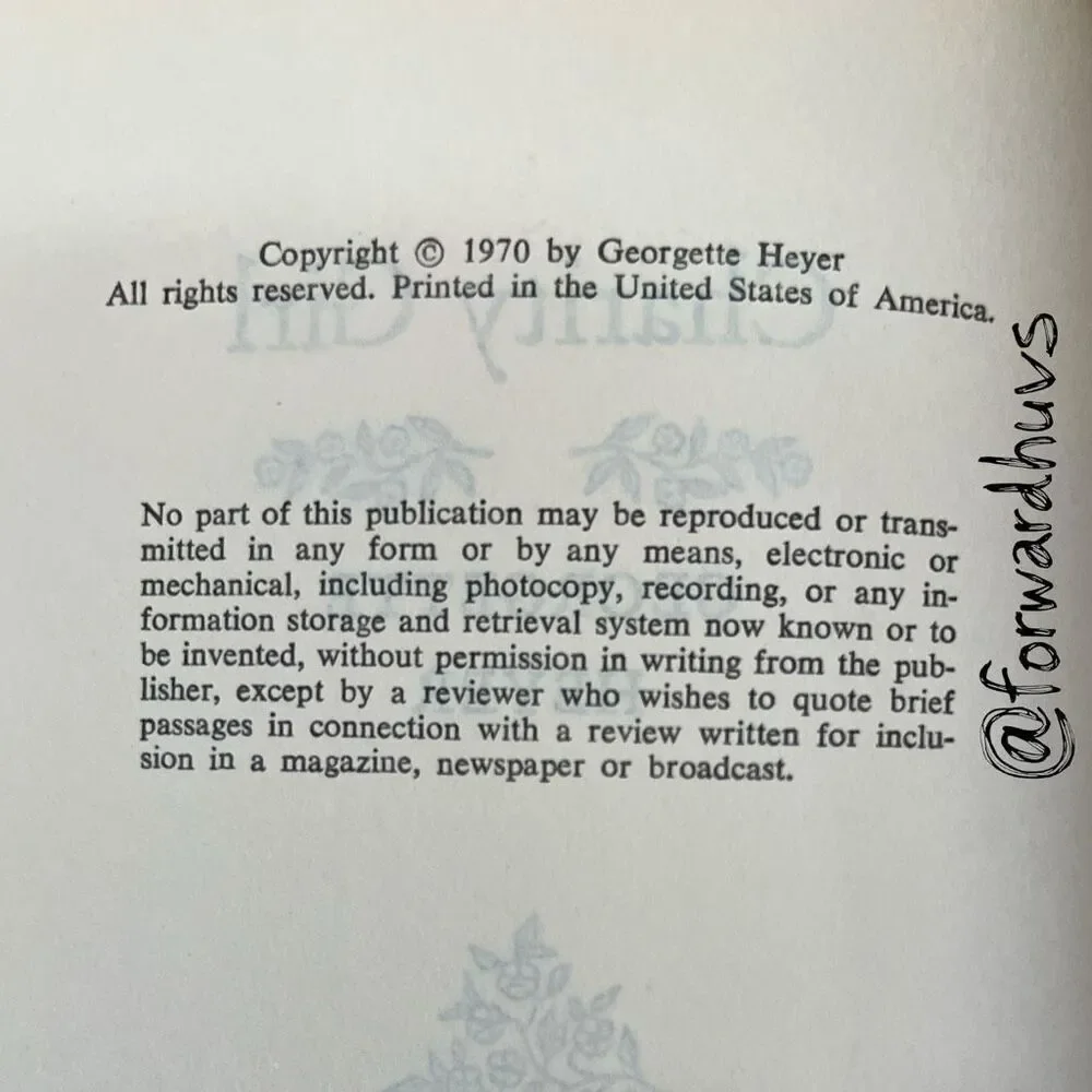 Charity Girl by Georgette Heyer – Book Club Edition, 1970